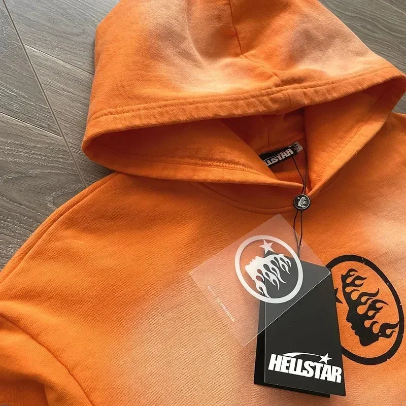 Hellstar Fire Orange Hoodie