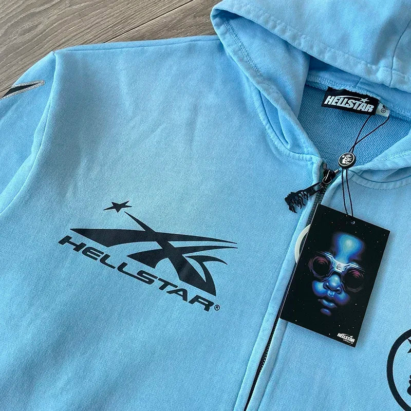 Hellstar Studio Hoodie Babby blue