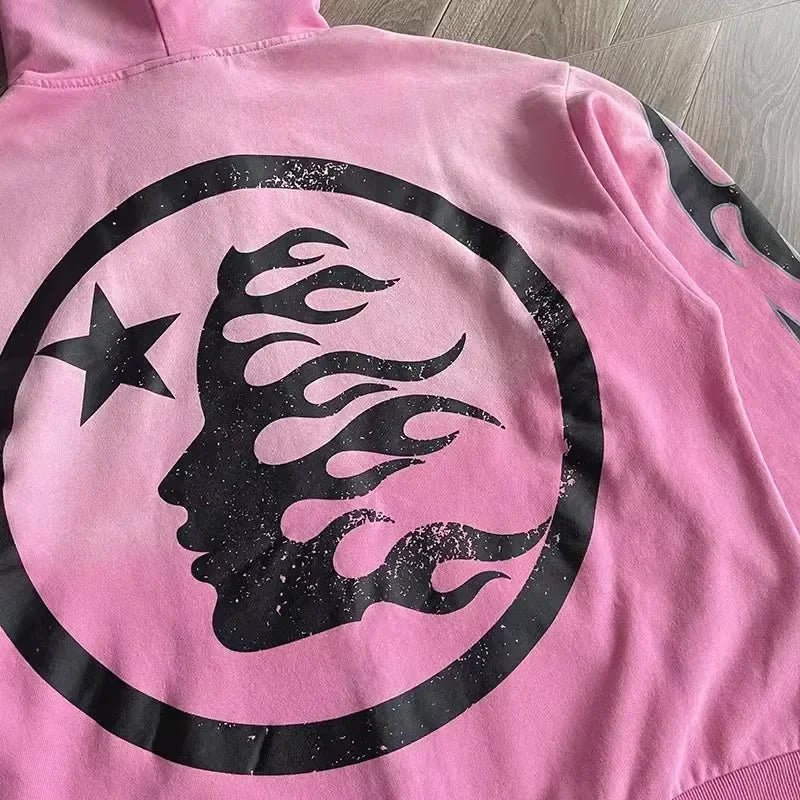 Hellstar Sport Hoodie Pink