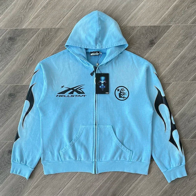 Hellstar Studio Hoodie Babby blue