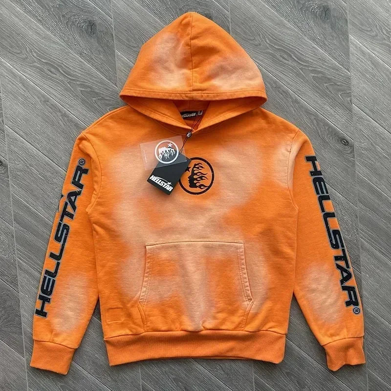 Hellstar Fire Orange Hoodie